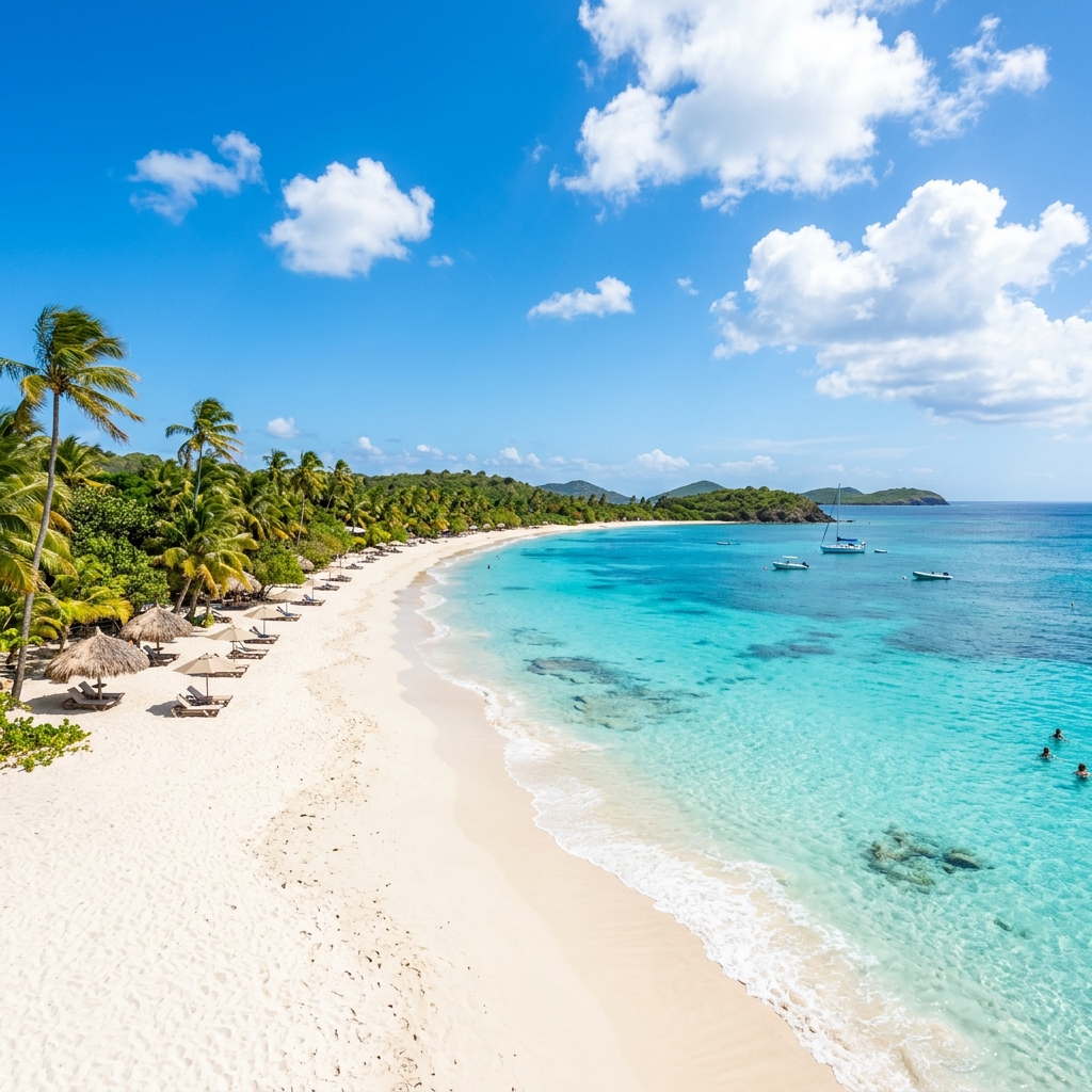 Beautiful Caribbean beach