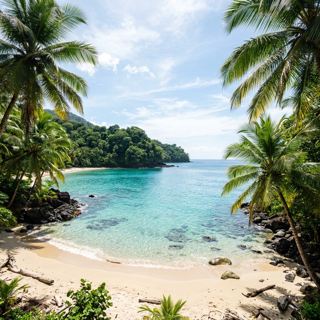 Secluded Caribbean cove