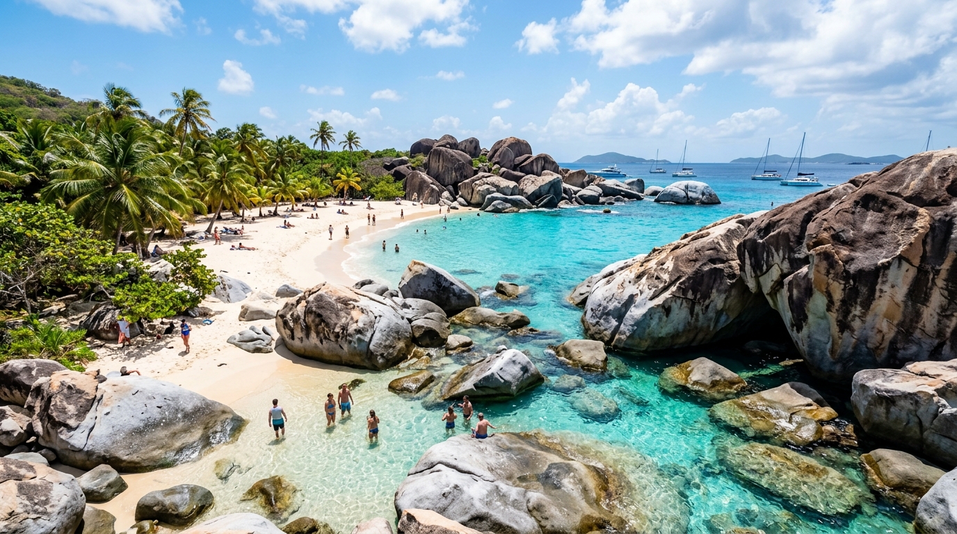 BVI Island Hopping by Public Ferry: Virgin Gorda Baths, Tortola & Jost Van Dyke Painkillers